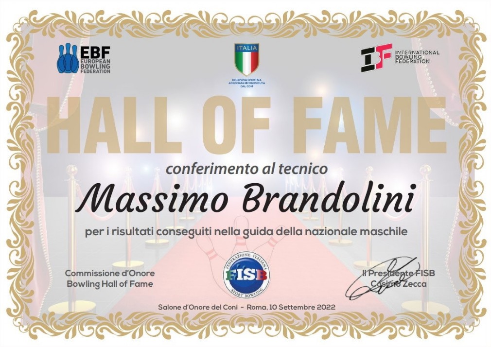 Hall of Fame Massimo Brandolini