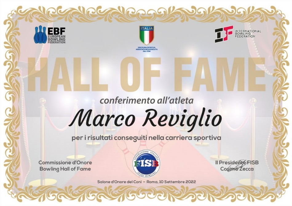 Hall of Fame Marco Reviglio